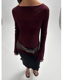 Minima Esenciales - Olen Sheer Layered Top