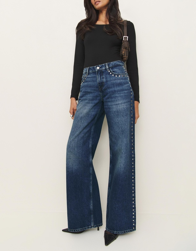 Reformation - Cary Low Rise Slouchy Wide Leg Jeans