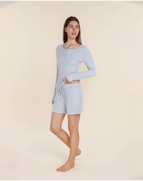 Gingerlilly - Lille Ribbed Long Sleeve Henley Top