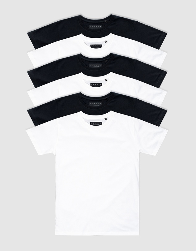 Xander - 6-Pack Blanc Tee - Youth