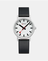 Mondaine - Official Swiss Railways Classic Vegan Grape Leather Watch