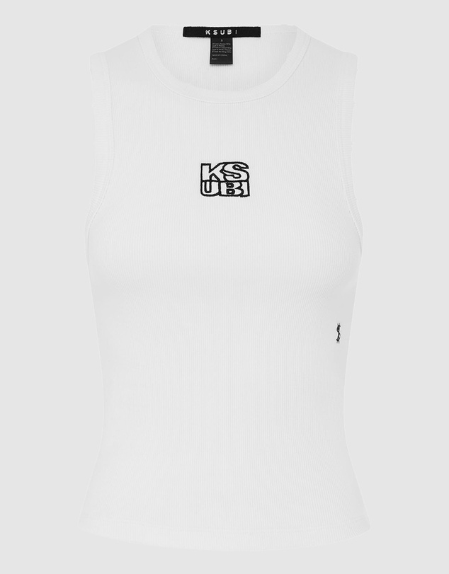 Ksubi - STACKED SYNDICATE TANK XTRA WHITE