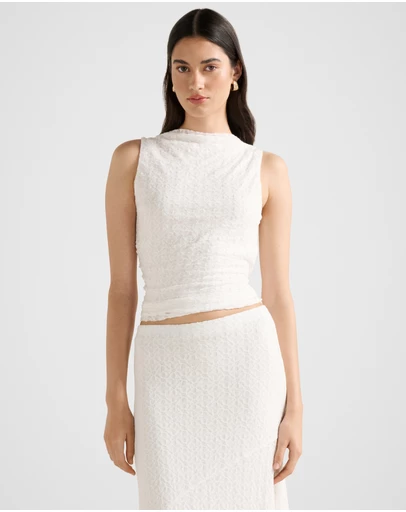 Forever New - Tahlia Textured Lace Tank Top