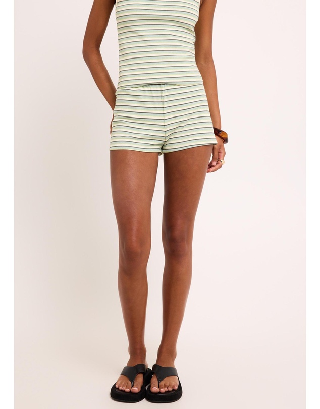 Subtitled - Capri Striped Shorts