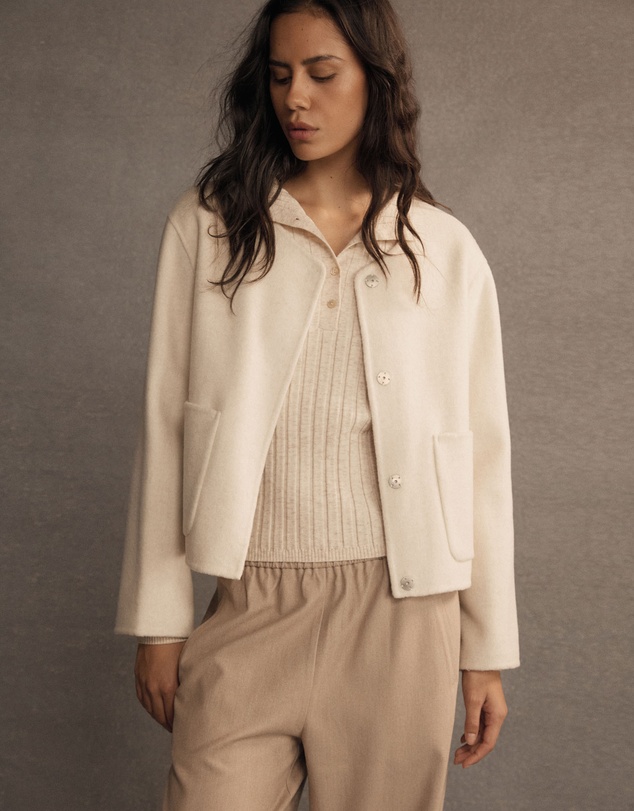Forcast - Alani Crop Wool Jacket