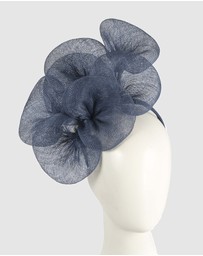 Max Alexander - Large Lilly Navy Flower Fascinator