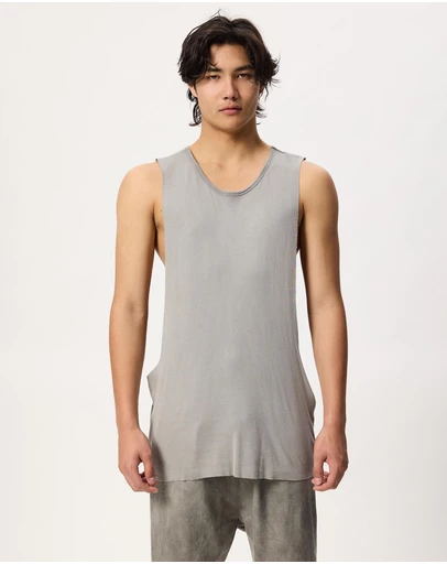 Surrounded By Ghosts - The Titanium Rib Knit Muscle T-Shirt