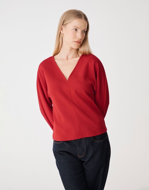 Forcast - Tate V-Neck Dolman Sleeve Top