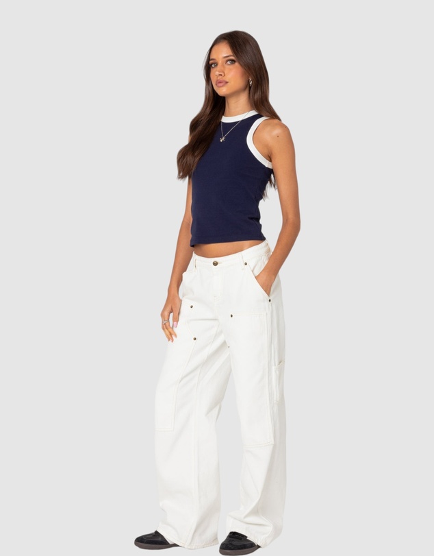 EDIKTED - Tammy Contrast Tank Top