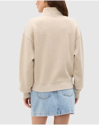 Seed Heritage - Cotton Rib Funnel Neck Sweat