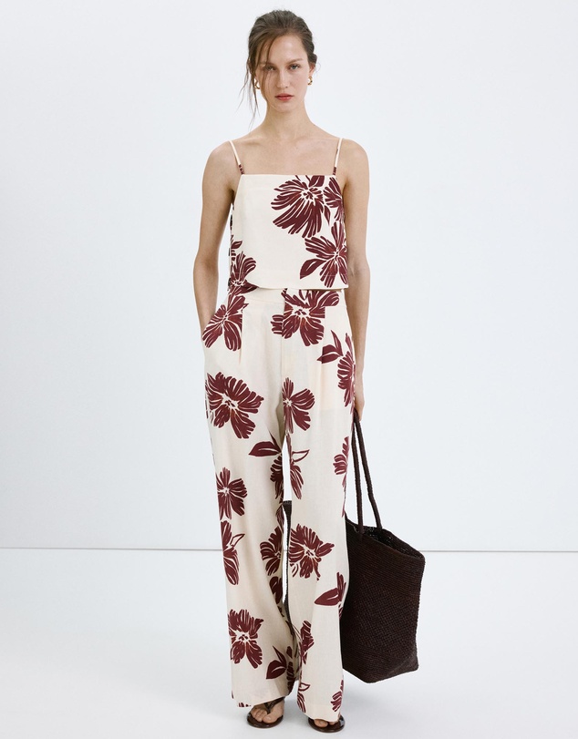 M.N.G - Floral Print Spaghetti Strap Top