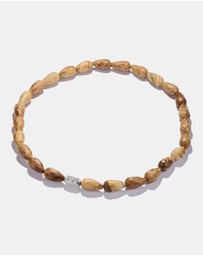 THOMAS SABO - THOMAS SABO Elyndra Necklace with Yellow Jasper Beads
