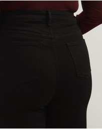 Atmos&Here Curvy - Betty High Waist Wide Leg Stretch Jeans