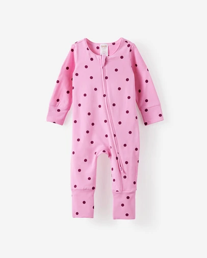 Cotton On Kids - Growie Long Sleeve Zip Romper