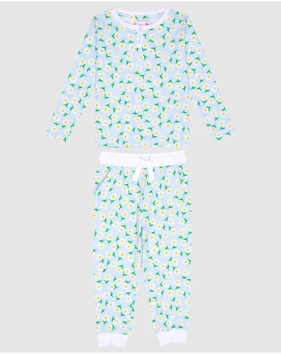 Sant And Abel - Kids Daisy Jersey Long PJ Set