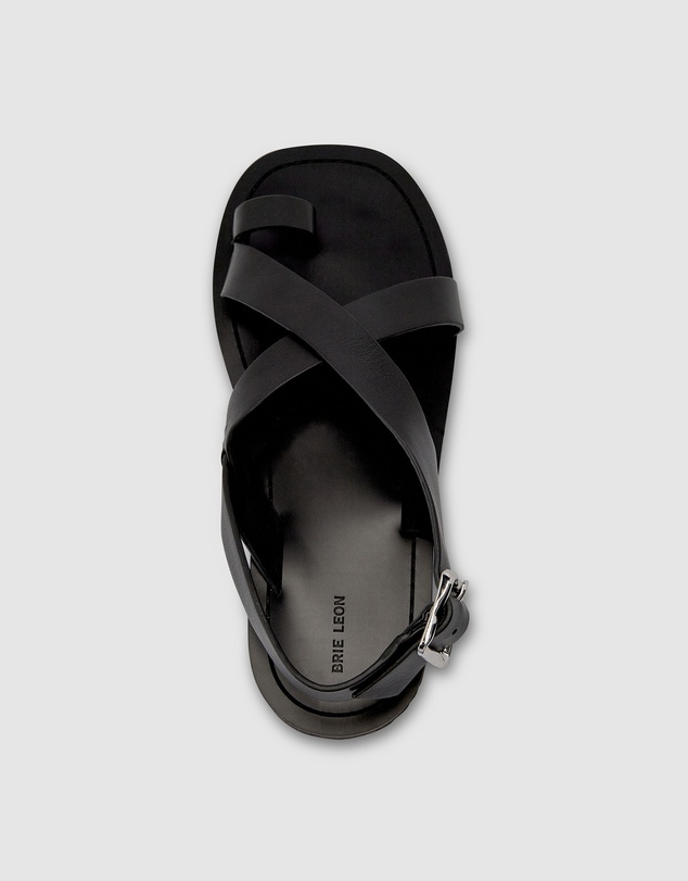 Brie Leon - Everyday Flat Sandal - Corn Leather