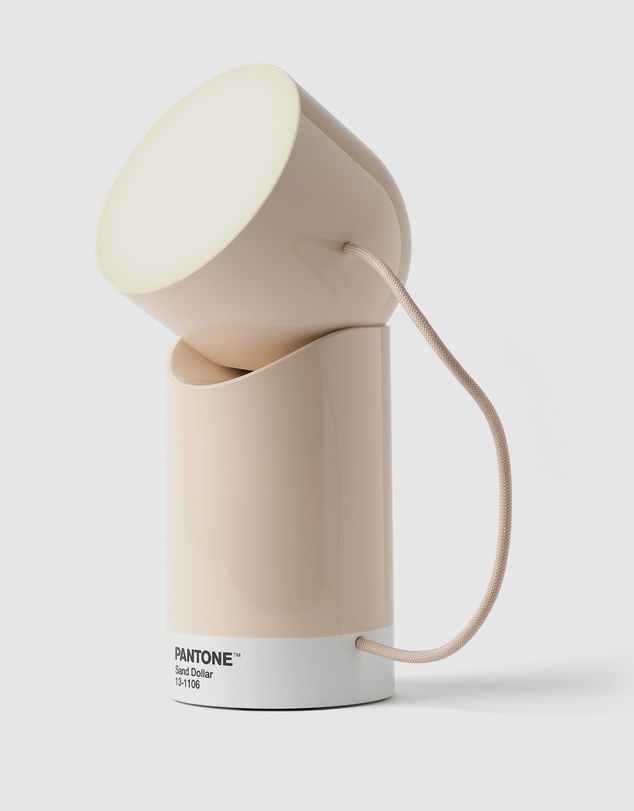 Lexon - Lexon Orbe Portable Led Lamp With Moving Head PANTONE - Sand