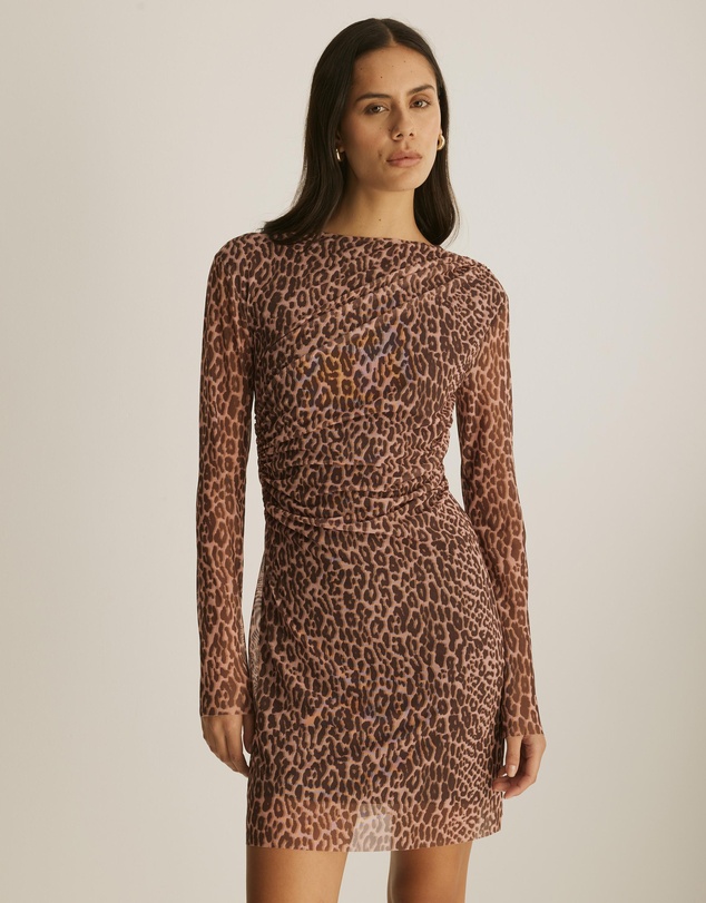 & Other Stories - Long Sleeve Printed Mini Dress