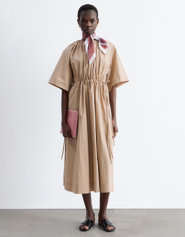 & Other Stories - Drawstring Midi Dress