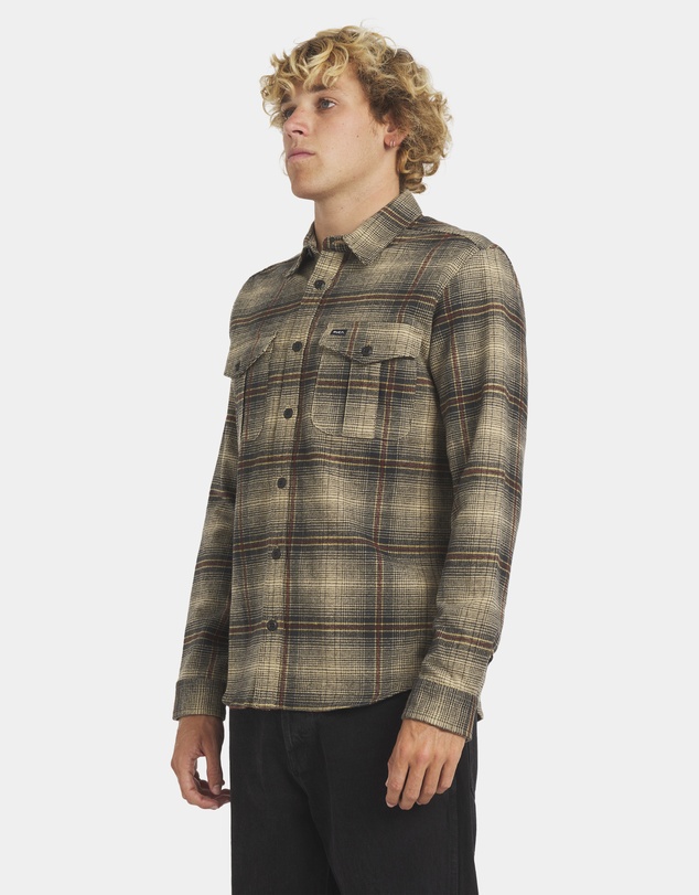 RVCA - Mens Huges Flannel Long Sleeve Shirt