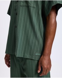 Scotch & Soda - Tonal-Striped Short-Sleeved Shirt