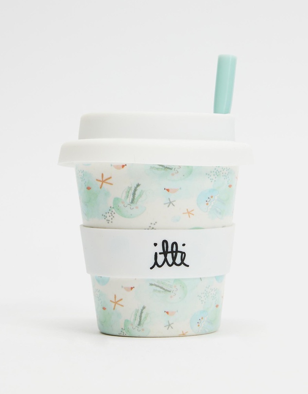 itti bitti - Reusable Baby Cino Cup With 2 Straws - Tangles