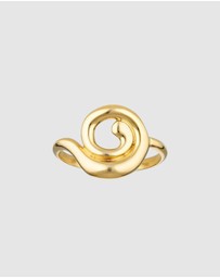 HOUSE OF SLANI - Organic Spiral Gold Ring