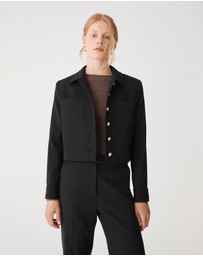 Forcast - Sadie Patch Pocket Crop Jacket