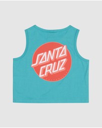 Santa Cruz - Other Dot Chest Crop Tank - Teens