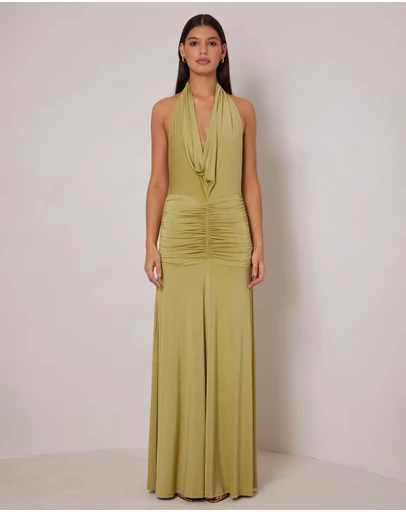 Elle Zeitoune - Amora Flowing Halter Gown