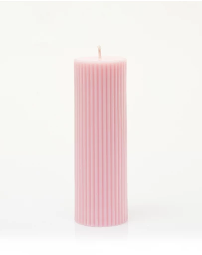 XRJ Celebrations - Pillar Pastel Pink Candle