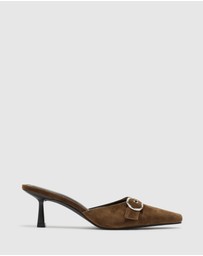 Nakedvice - The Sienna Cocoa Suede Heel