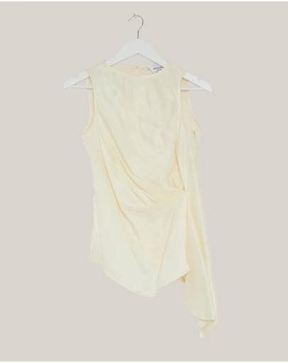 Revibe - Repaired Minima Esenciales Edith Cupro Longline Top - AU 8