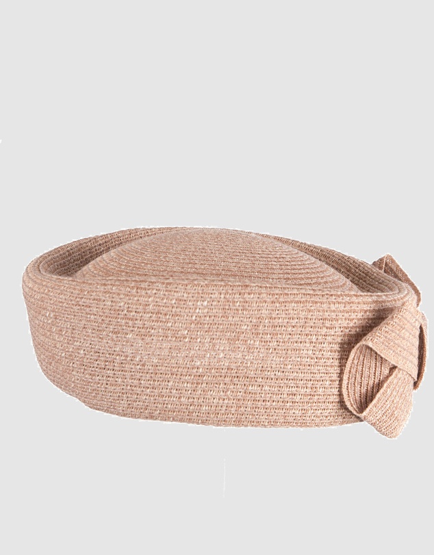 Max Alexander - Dusty Pink Braid Pillbox Hat