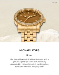 Michael Kors - Bryant Gold Tone Analogue Watch