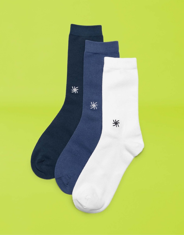 Clarks - 3-Pack Cloudsteppers Crew Socks