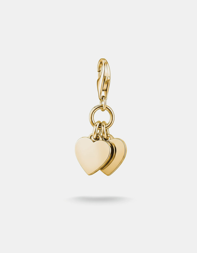 THOMAS SABO - Gold-Plated Double Heart Charm
