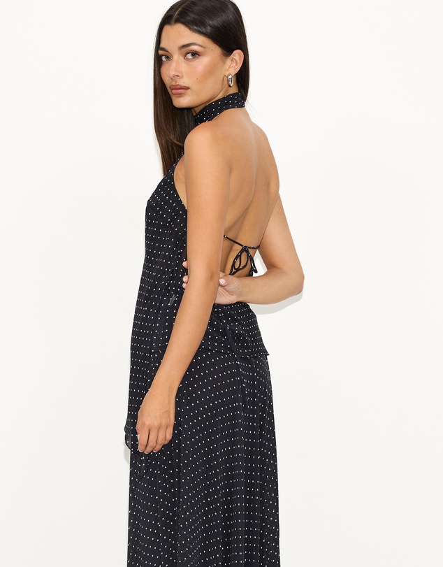 Dazie - Afloat Polka Dot Halter Top