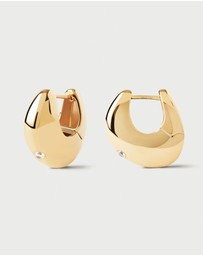 PDPAOLA - Wave Gold Hoop Earrings
