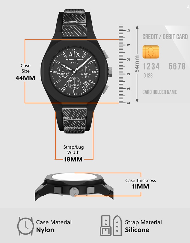 Armani Exchange - Black Chronograph Watch