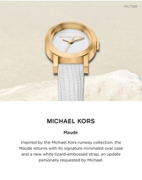 Michael Kors - Maude White Analogue Watch