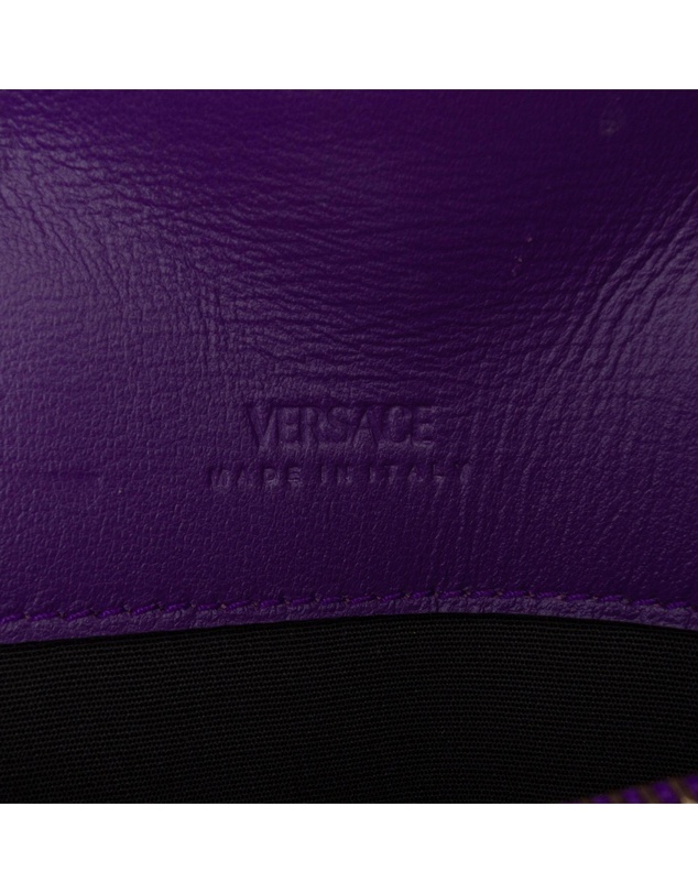 Pre-Loved by Azura Reborn - Pre-Loved Leather Greca Goddess Wallet on Chain