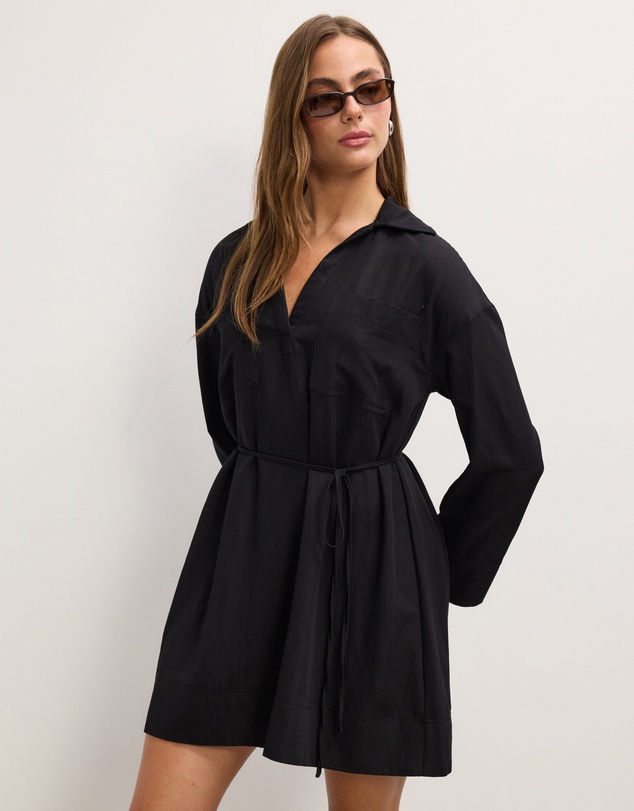 The Fated - Clementine Mini Shirt Dress