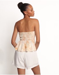 Petal & Pup - Maia Strapless Top - Floral