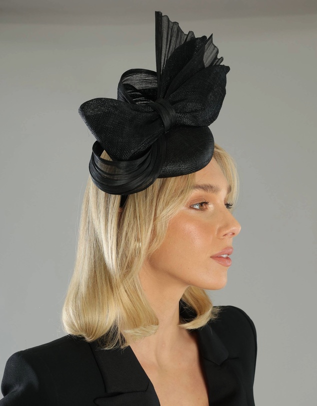 Morgan & Taylor - Illiana Fascinator in Black