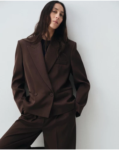 M.N.G - Double-Breasted Suit Jacket