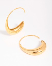 Lovisa - Waterproof Gold Plated Stainless Steel Thick Half Hoop Earrings