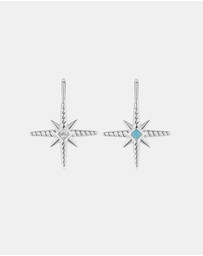 Ania Haie - Silver Turquoise and Cubic Ziconia Star Charm