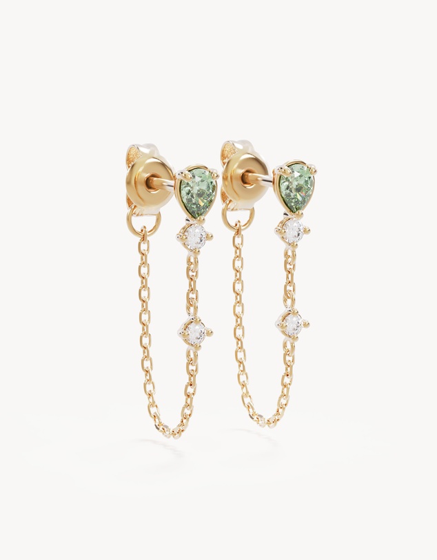 By Charlotte - Aura Chain Earrings