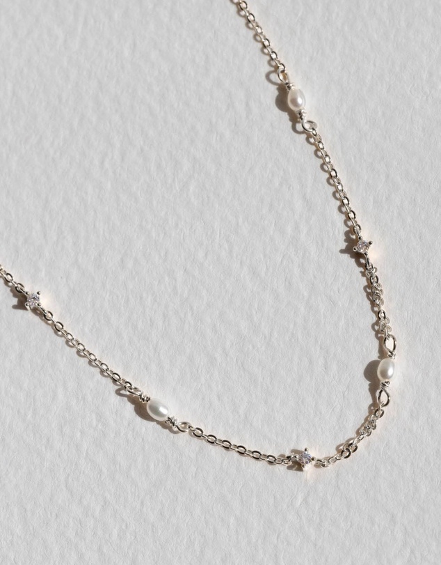 SAINT VALENTINE - Stars & Moons Necklace - Silver
